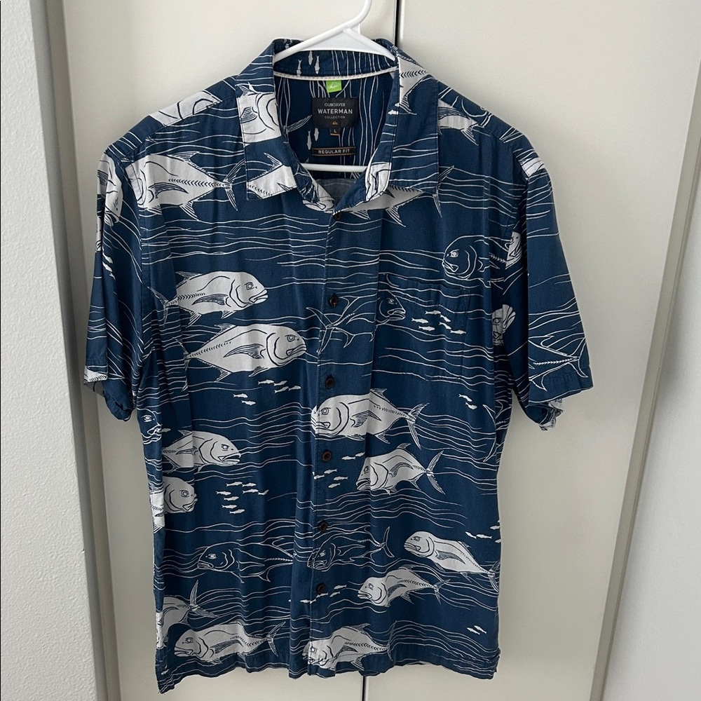 Quicksilver Waterman Olua Short-Sleeve Button-Down Shirt